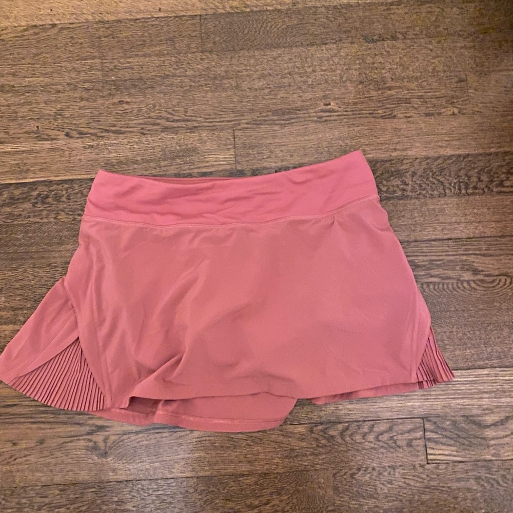 red/ pink lulu skirt